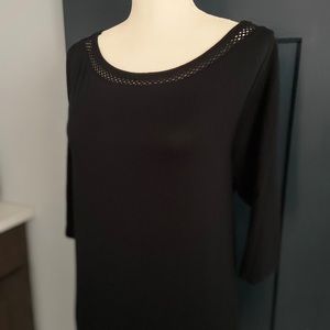 J. Jill Black Knit Tunic/Dress